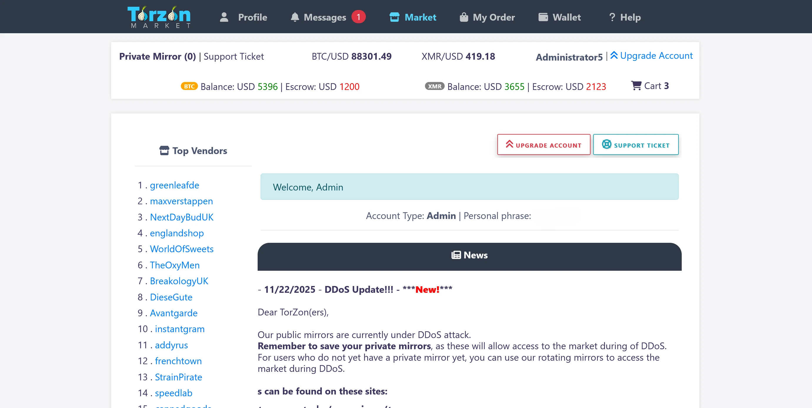 Step-by-step guide showing how to access Torzon darknet market through Tor browser